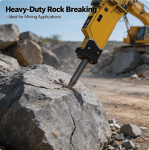 Brise-<span class=keywords><strong>roche</strong></span> hydraulique universel avec roulement |   Compatible avec les excavatrices Komatsu, garantie 1 an, livraison rapide - Product Image 2