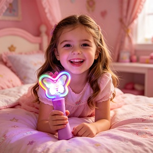Baguette magique papillon clignotante <span class=keywords><strong>de</strong></span> 8,4 pouces pour enfants, 5 LED, bandes lumineuses néon, jouets LED, cadeaux <span class=keywords><strong>de</strong></span> fête, cadeaux <span class=keywords><strong>de</strong></span> Noël, événements festifs - Product Image 3