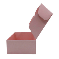 Carton d'expédition ondulé rose de luxe personnalisé personnalisé Enveloppe cosmétique recyclée Boîte cadeau en papier avec logo Chaussettes