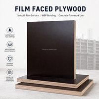 Contrachapado Recubierto de Película Negra WBP, Tablero de Unión de 1220x2440 mm para Construcción y Encofrado