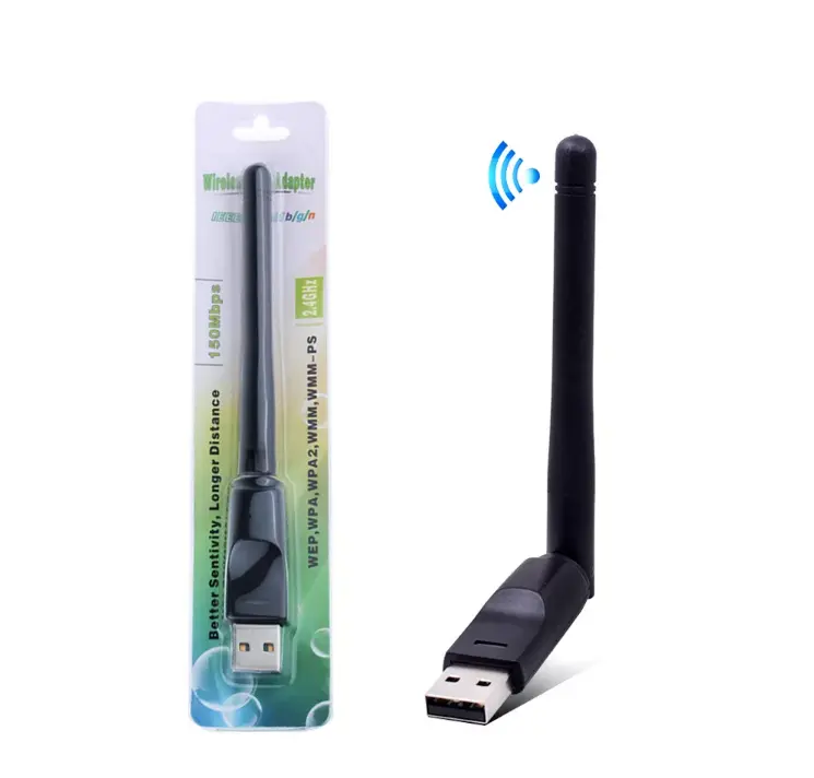 Thiết Bị Thẻ Mạng Không Dây 2.4Ghz Bộ Chuyển Đổi Wifi Dongle MT7601 USB Wifi