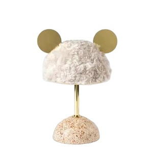 JYLIGHTING-lámpara de mesa moderna con dibujos animados de mickey y conejo, diseño decorativo, creativo, Rosa - Product Image 1