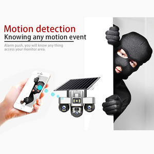 V380 Pro 6MP <span class=keywords><strong>3</strong></span> Lens <span class=keywords><strong>PTZ</strong></span> Ai 4G güneş güvenlik güvenlik kamerası Wifi 4G 360 güneş enerjili açık Wifi güvenlik kamerası ile GÜNEŞ PANELI - Product Image 6