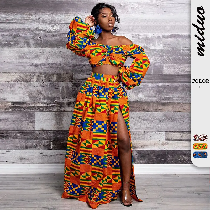 ファッションスタイルアフリカの長い夏2022伝統的なアフリカのストレートドレス