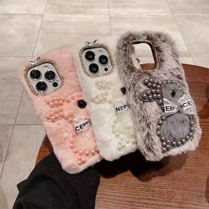 2022 nueva moda de lujo conejo <span class=keywords><strong>Applin</strong></span> felpa diseñador para iPhone cubierta móvil para iPhone 14 Pro 14 Plus 14 Pro Max 13 Pro Max - Product Image 3