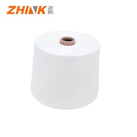 Fil mélangé de bambou compact 80 polyester 20 bambou recyclé NE20/1 Siro pour le tissage et le tricotage à bas prix