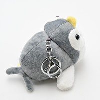 Porte-clés poupée phoque mignonne de 11 cm, mini pendentif de dessin animé, série animaux, jouet en peluche, cadeau pour fille et femme, pour sac et clés