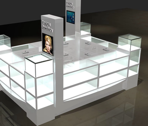 <span class=keywords><strong>Comptoir</strong></span> de présentation de bijoux moderne en aluminium avec vitrine en verre pour petite boutique de détail - Product Image 1