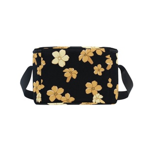 Sacs isothermes personnalisés à imprimé floral hawaïen Naupaka, légers, grande capacité, écologiques, pour pique-nique - Product Image 5