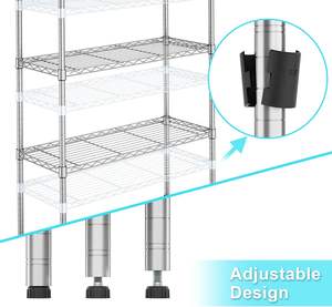 Système d'étagères commerciales en acier robuste à 5 niveaux Capacité de 2000lbs Rack de stockage d'entrepôt Supports de stockage de palettes <span class=keywords><strong>Racks</strong></span> - Product Image 6