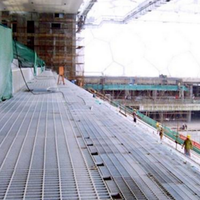 Grilles de plancher en acier anti-corrosion pour le renforcement du béton, volières à pigeons, passerelles, matériaux de construction métalliques