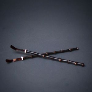 Handmade Purple Bamboo Tea Spoon Set Retro Design For Tea Ceremony Tools - Product Image 4