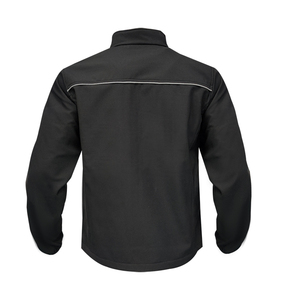 جاكيت سوفتشيل للرجال للبيع بالجملة جاكيت ملابس عمل أسود - Product Image 2