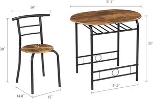 Factory Hot Selling <strong>Space</strong> <strong>Saving</strong> <strong>Dining</strong> <strong>Table</strong> Set With Two <strong>Chairs</strong> Small <strong>Space</strong> Kitchen <strong>Dining</strong> Set - Product Image 3