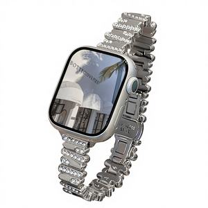 Correa de Repuesto de Metal con Diamantes para <span class=keywords><strong>Xiaomi</strong></span> Band 8/9/10, Diseño de Moda para Mujer, Ancho de Correa y Hebilla a Presión - Product Image 2