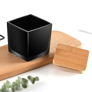 Barattolo Quadrato per <span class=keywords><strong>Candele</strong></span> Personalizzato di Fabbrica con Coperchio in Legno Contenitore in Vetro per <span class=keywords><strong>Candele</strong></span> Profumate in Diverse Misure - Product Image 6