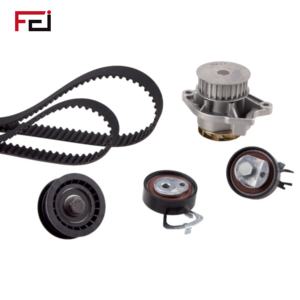Nouveau Kit <span class=keywords><strong>de</strong></span> <span class=keywords><strong>courroie</strong></span> <span class=keywords><strong>de</strong></span> <span class=keywords><strong>distribution</strong></span> et pompe à eau FEI SEAT <span class=keywords><strong>SKODA</strong></span> VW Audi, vente directe usine, tendeur en acier et caoutchouc, garantie 12 mois - Product Image 1