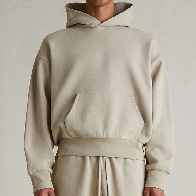 Designer Hoodie Bulk Wholesale Cotton Plain White Long Sleeve Boxy Fit Blank Heavyweight Hoodie for Men