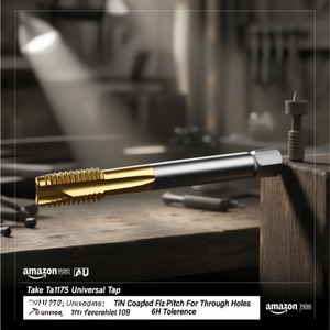ดอกต๊าปอเนกประสงค์ Ta1175 เคลือบ TiN สำหรับรูทะลุ ความคลาดเคลื่อน 6H - Product Image 3