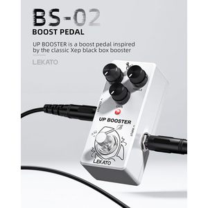 Pedal de Guitarra Lekato Up Booster, True Bypass, Efecto Clean Boost, Cuerpo Metálico, Pedal para Guitarra Eléctrica - Product Image 2