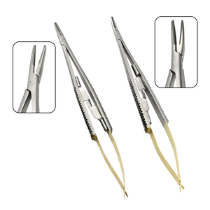 Portaagujas microdentales Castroviejo, portaagujas de acero inoxidable, instrumento de sutura de precisión para odontología, reutilizable, quirúrgico - Product Image 5