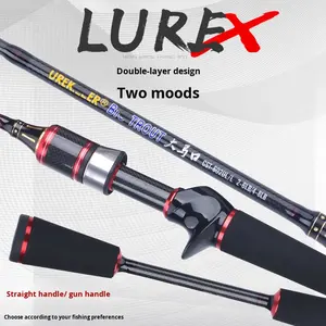 Canne à pêche pour truite, <span class=keywords><strong>ultra</strong></span> légère, en carbone haute résistance, double pointe, bouche de cheval, en amont, 1,8 m, poignée droite/pistolet, EVA, action lente, <span class=keywords><strong>ensemble</strong></span> de pêche à la traîne - Product Image 3