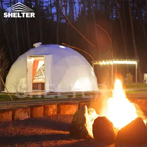 Ngoài trời PVC prefab bóng không thấm nước tente nhà cho cắm trại Lều sang trọng khách sạn khu nghỉ mát glamping