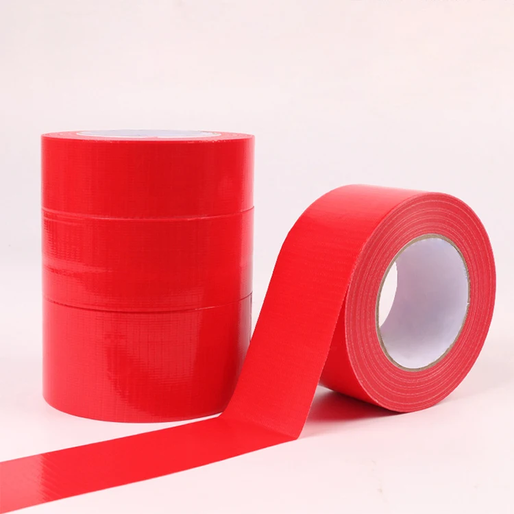 Book Binding Fabric Cloth Adhesive Duct Printed Color Heavy Duty Book Waterproof Red Repair Tape