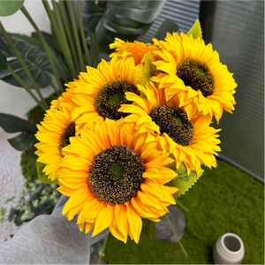 Flor Artificial <span class=keywords><strong>de</strong></span> Girasol Amarillo <span class=keywords><strong>de</strong></span> Tallo Único <span class=keywords><strong>al</strong></span> <span class=keywords><strong>por</strong></span> <span class=keywords><strong>Mayor</strong></span>, <span class=keywords><strong>de</strong></span> Plástico y Seda, para Centros <span class=keywords><strong>de</strong></span> Mesa <span class=keywords><strong>de</strong></span> Boda, Atrezzo <span class=keywords><strong>de</strong></span> Fotografía para Hoteles, Decoración del Hogar - Product Image 4