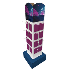 Süpermarket POS Perakende Karton Standı Pop-up Karton Teşhir Standı Kancalı Yer Teşhir Rafı - Product Image 2