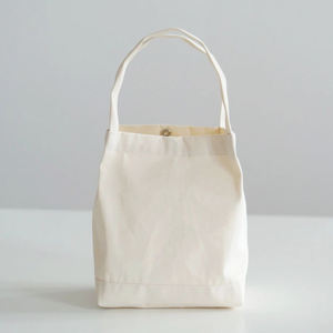 Petit sac de sport en toile cirée Portable à la mode pour le shopping de maquillage sac fourre-tout en toile de coton avec logo imprimé personnalisé - Product Image 3