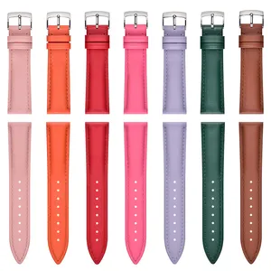 Handgemaakte 10 Kleuren Echte Koe Lederen Horlogebandjes