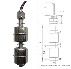 KOLAS SFSP Industrial Stainless Steel Liquid Level <b>Sensor</b> Magnetic Reed <b>Switch</b> Float Ball Screwing Mounting FAST-47LP-F30 - Product Image 2