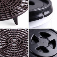 WB-P010 Seau de lavage auto robuste en PP de 20 L (5 gallons) avec couvercle anti-grains, couleur et logo personnalisables pour le detailing automobile professionnel