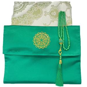 3-teiliges Set Muslimischer Gebetsteppich mit Eleganter Tasche 99 Perlen Gebetskette Tragbare Gebetsmatte für Frauen Eid Hochzeitsgeschenke - Product Image 5