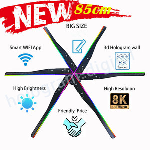Proyector <span class=keywords><strong>holográfico</strong></span> <span class=keywords><strong>3d</strong></span> de alta resolución, 6 hojas de empalme, Wifi, holograma Led, <span class=keywords><strong>ventilador</strong></span>, 85cm, <span class=keywords><strong>precio</strong></span> de fábrica - Product Image 1
