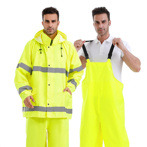 Pantalones con Tirantes y Chaqueta de Tela Oxford, Estilo Industrial, Impermeable, <span class=keywords><strong>sin</strong></span> <span class=keywords><strong>Mangas</strong></span>, con Reflectores, para Pesca - Product Image 2