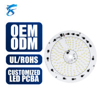 Fournisseur de circuits imprimés LED en aluminium pour l'assemblage SMT de technologie de montage en surface OEM ODM pour les panneaux lumineux LED ronds