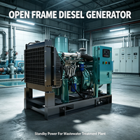Groupe électrogène d'urgence avec étiquette QR, conçu pour les stations de drainage, équipé d'un arrete-flamme, générateur diesel KDE 9500T