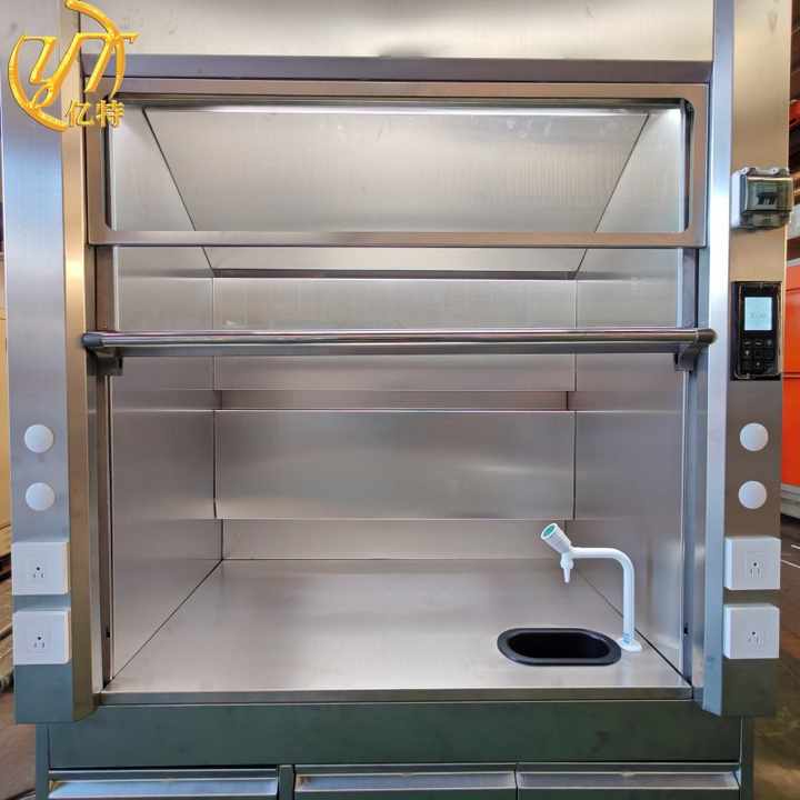 Stainless Steel Fume Hood Laboratory Equipment Chemical Ductless Walk ...