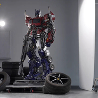 Fabrika Satışı Gerçek Boyutta Açık Hava Fiberglas Reçine Sanat Heykelleri Bumble Bee Robot Optimus Prime Transformer Stokta