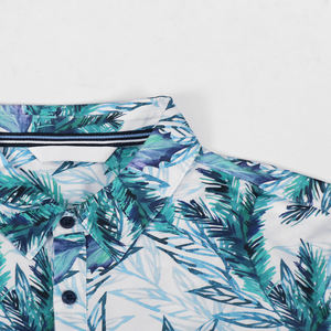 Camisas hawaianas personalizadas de rayón de algodón de alta calidad, camisa de playa con botones para hombre de rayón de algodón de verano por sublimación para hombre, hawaiana - Product Image 2