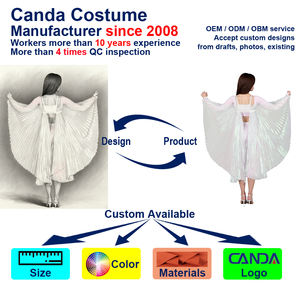 مباشرة من الشركة المصنعة للعب الملاك والكرنفال أداء زي للفتيات فراشة أجنحة الرقص الزي - Product Image 4