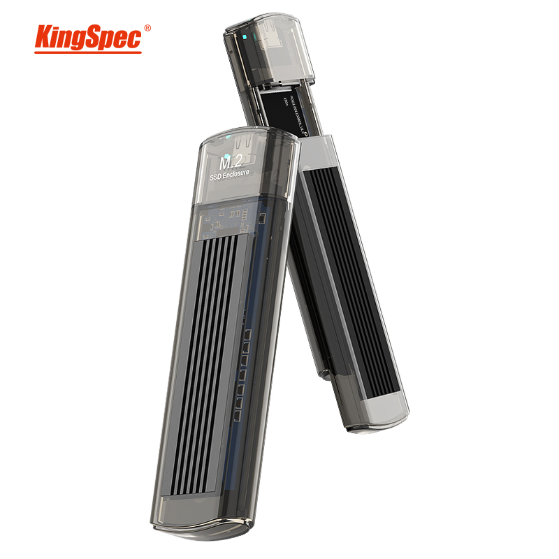 Корпус для SSD-накопителя KingSpec M2, футляр NVME M.2 на USB Type C 3,1, адаптер SSD для m.2 NVME PCIE NGFF, корпус для SSD-диска M Key hdd