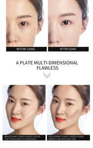 Full <strong>Coverage</strong> Whitening Natural Moisturizer Cream 6 Colors 5-in-<strong>1</strong> Multi-Use Concealer Palette - Product Image 4