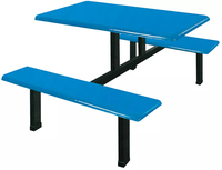 Meubles scolaires bon marché, table de cantine de restaurant, table pliante mobile, ensemble de chaises, carton, rectangle moderne, rare, article scolaire