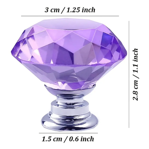 Trung Quốc Phong Cách Pha Lê Trong Suốt Xử Lý Cửa Tủ Ngăn Kéo Tủ Cửa Xử Lý Acrylic Pha Lê Xử Lý Tủ Bếp Phần Cứng - Product Image 1