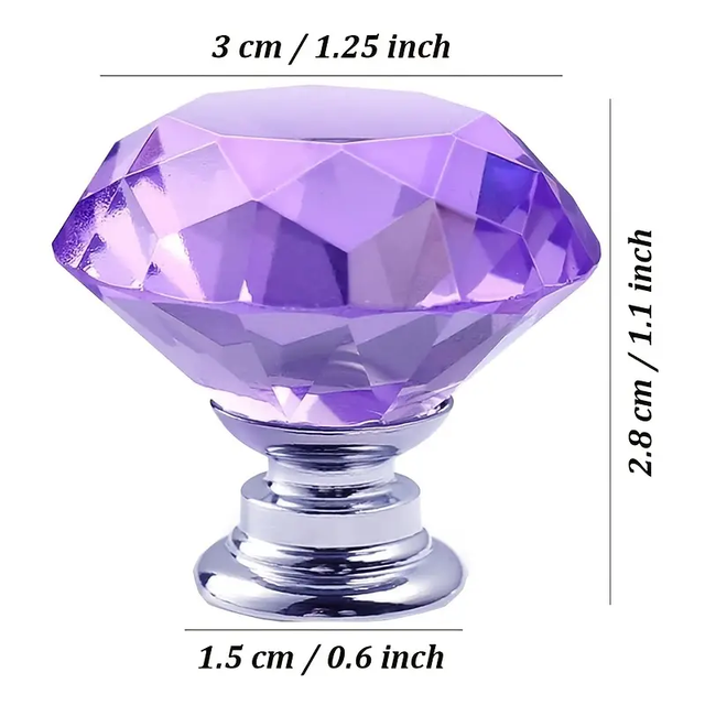 Chinese Style Crystal Transparent Handle Door Cabinet Drawer Cabinet Door Handle Acrylic Crystal Handle Kitchen Cabinet Hardware