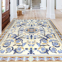 2025 nouveau Design Style persan motifs floraux décor à la maison en peluche Alfombras Polyester tapis pour salon