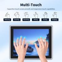 Ordinateur industriel à écran tactile résistif 12,1 pouces IP65 450 cd/m², processeur Intel de 4e génération I5, RS232 RS485 pour station solaire